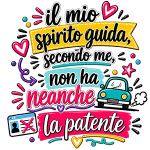 Profumatore auto personalizzato in feltro – Frasi divertenti