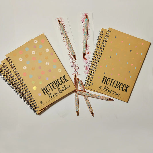 taccuino a5 personalizzato con nome idea regalo elegante