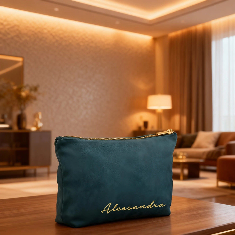 pochette in velluto personalizzata