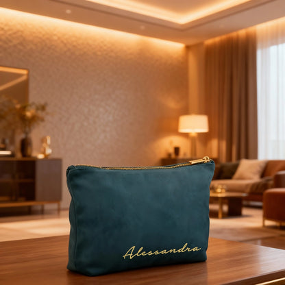 pochette in velluto personalizzata